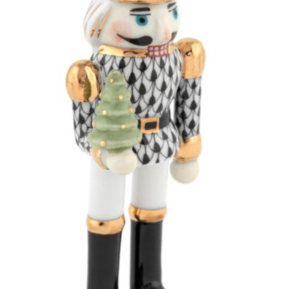 Herend Nutcracker With Christmas Tree