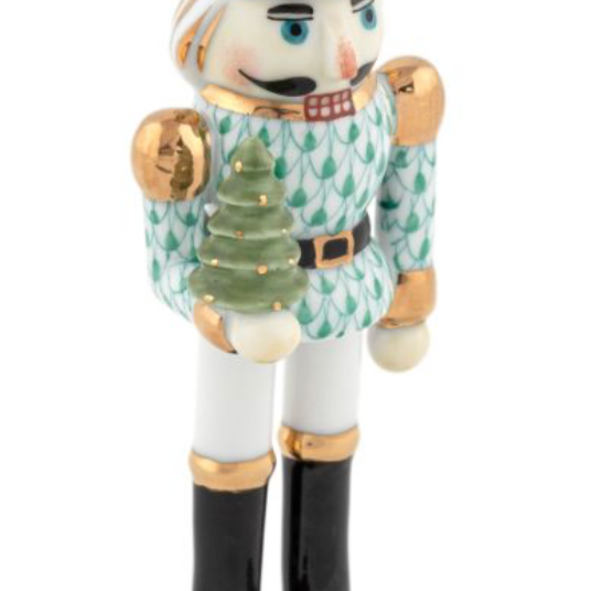 Herend Nutcracker With Christmas Tree