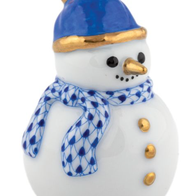 Herend Candy Cane Snowman