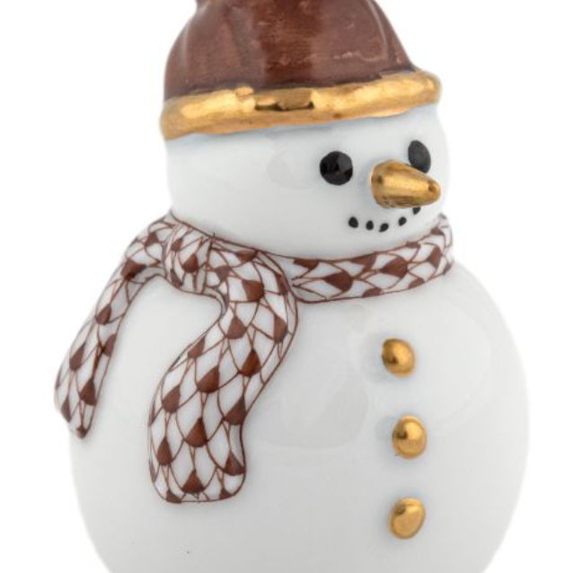Herend Candy Cane Snowman