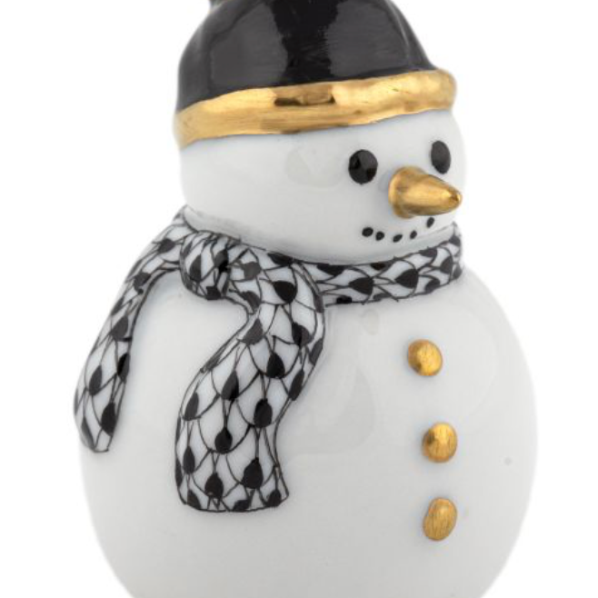 Herend Candy Cane Snowman