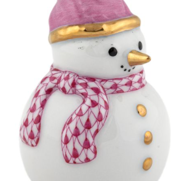 Herend Candy Cane Snowman