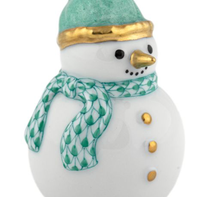 Herend Candy Cane Snowman