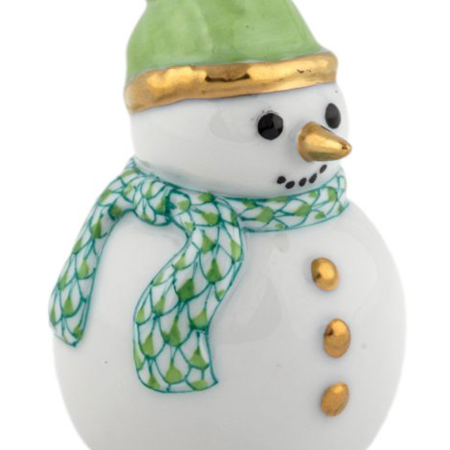 Herend Candy Cane Snowman