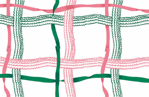Nahant Ribbon - Pink/Green