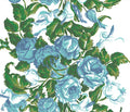 Saratoga Rose - Blue Fabric