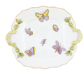 Herend Royal Garden Square Cake Plate with Handles