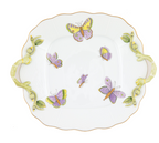 Herend Royal Garden Square Cake Plate with Handles