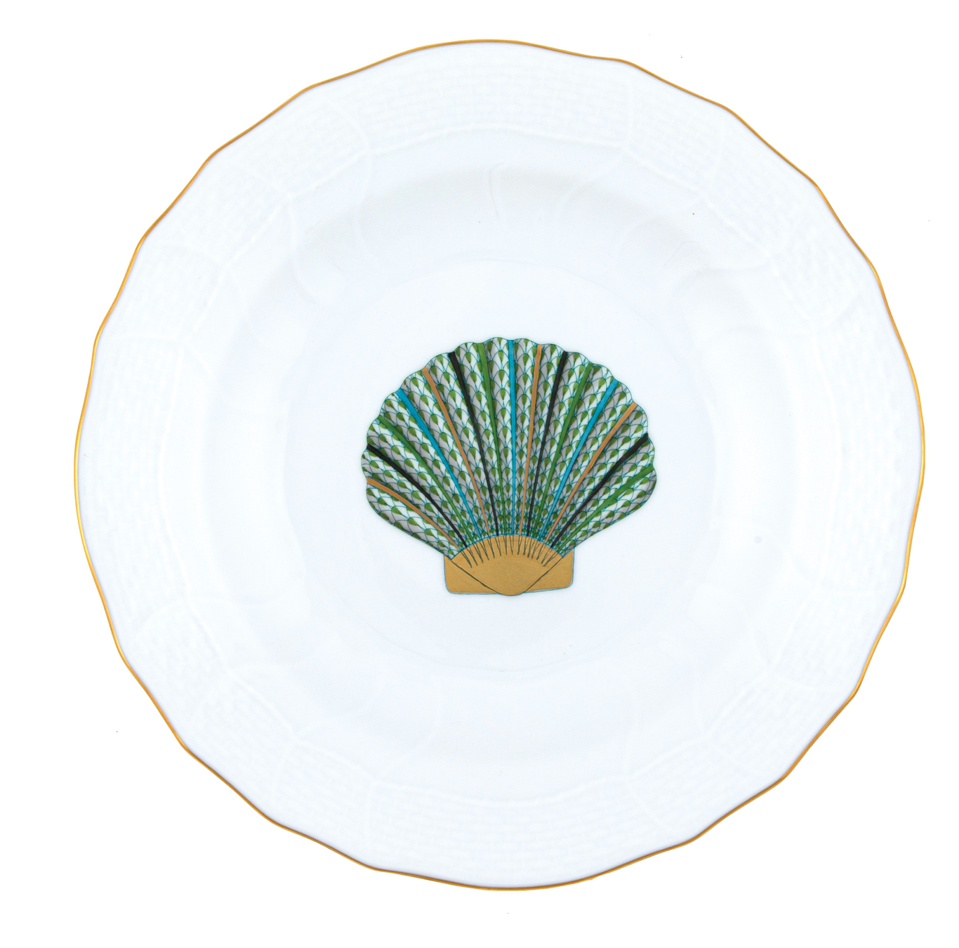 Herend Aquatic Dessert Plates