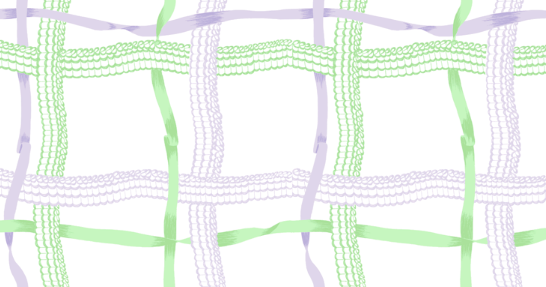 Nahant Ribbon - Lavender/Mint