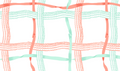 Nahant Ribbon - Aqua/Coral