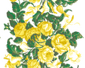 Saratoga Rose - Yellow Fabric