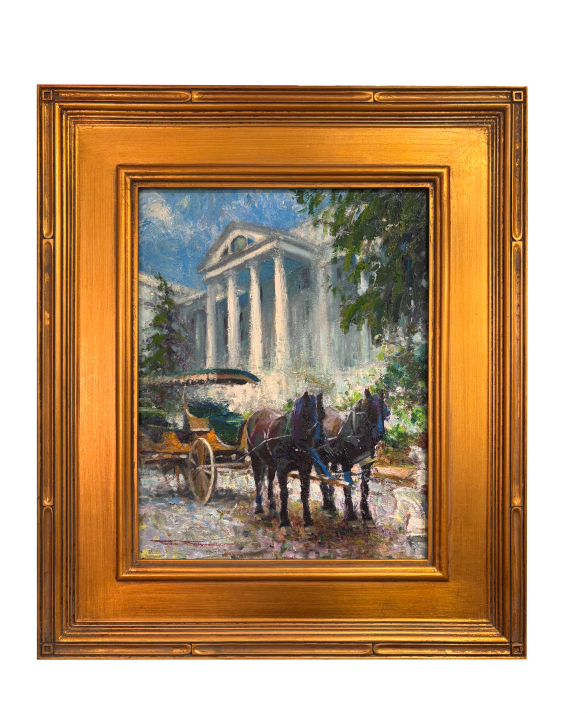 'The Ride Awaits' Framed Original Oil Painting