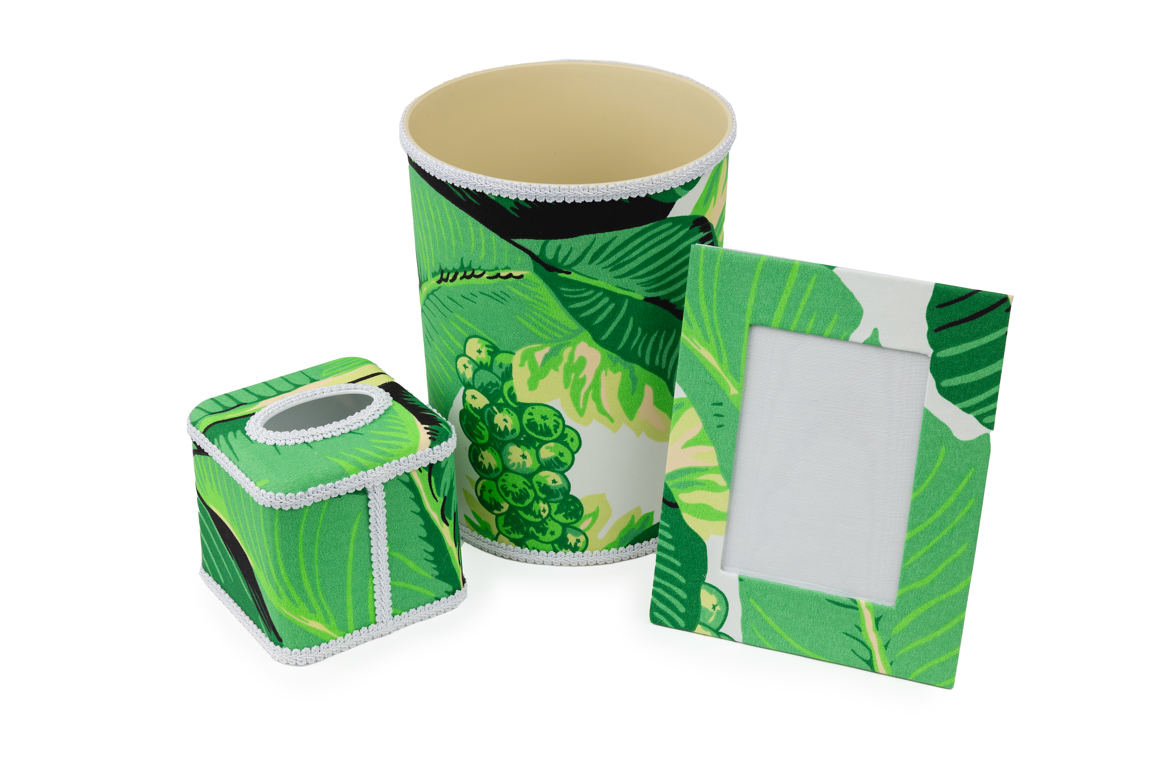 Draper Fabric Tissue Holder - Brazilliance Green