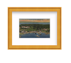 Vintage Framed Grand Hotel Postcard
