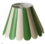 Cabana Stripe Scallop Chandelier Shade