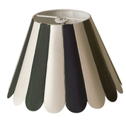 Cabana Stripe Scallop Chandelier Shade