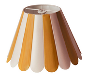 Cabana Stripe Scallop Chandelier Shade
