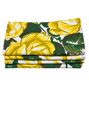 Set of Four Napkins - Saratoga Rose Yellow