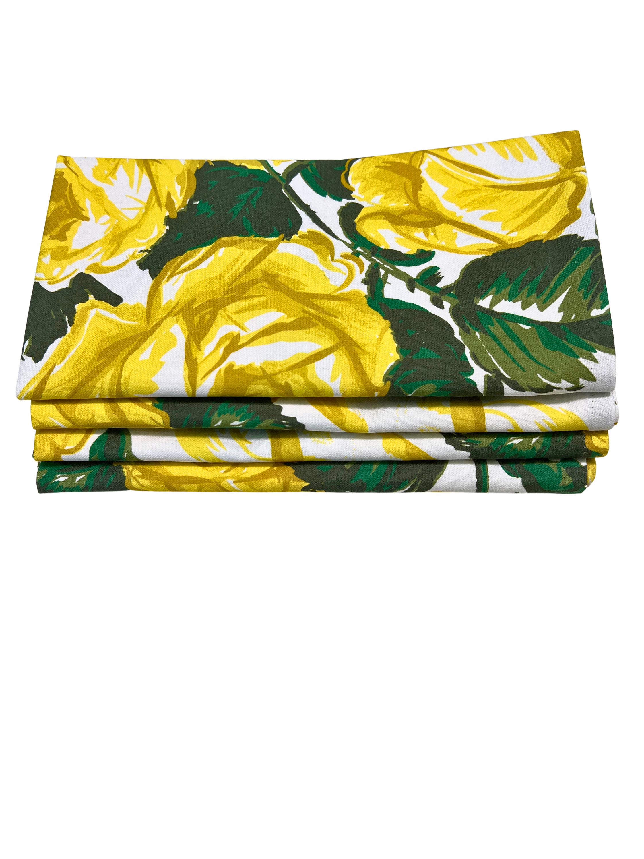 Set of Four Napkins - Saratoga Rose Yellow