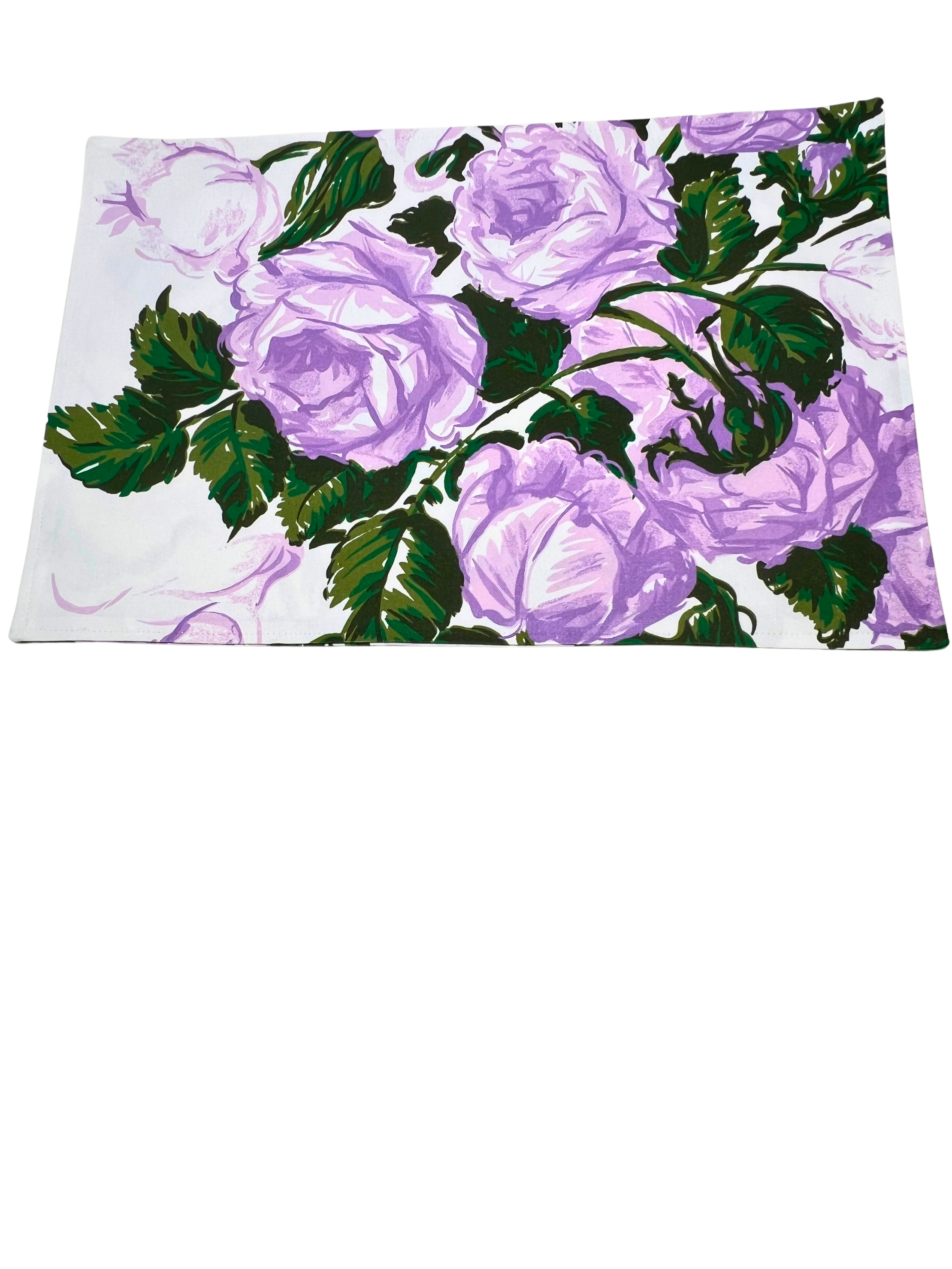 Set of Four Placemats - Saratoga Rose Lilac