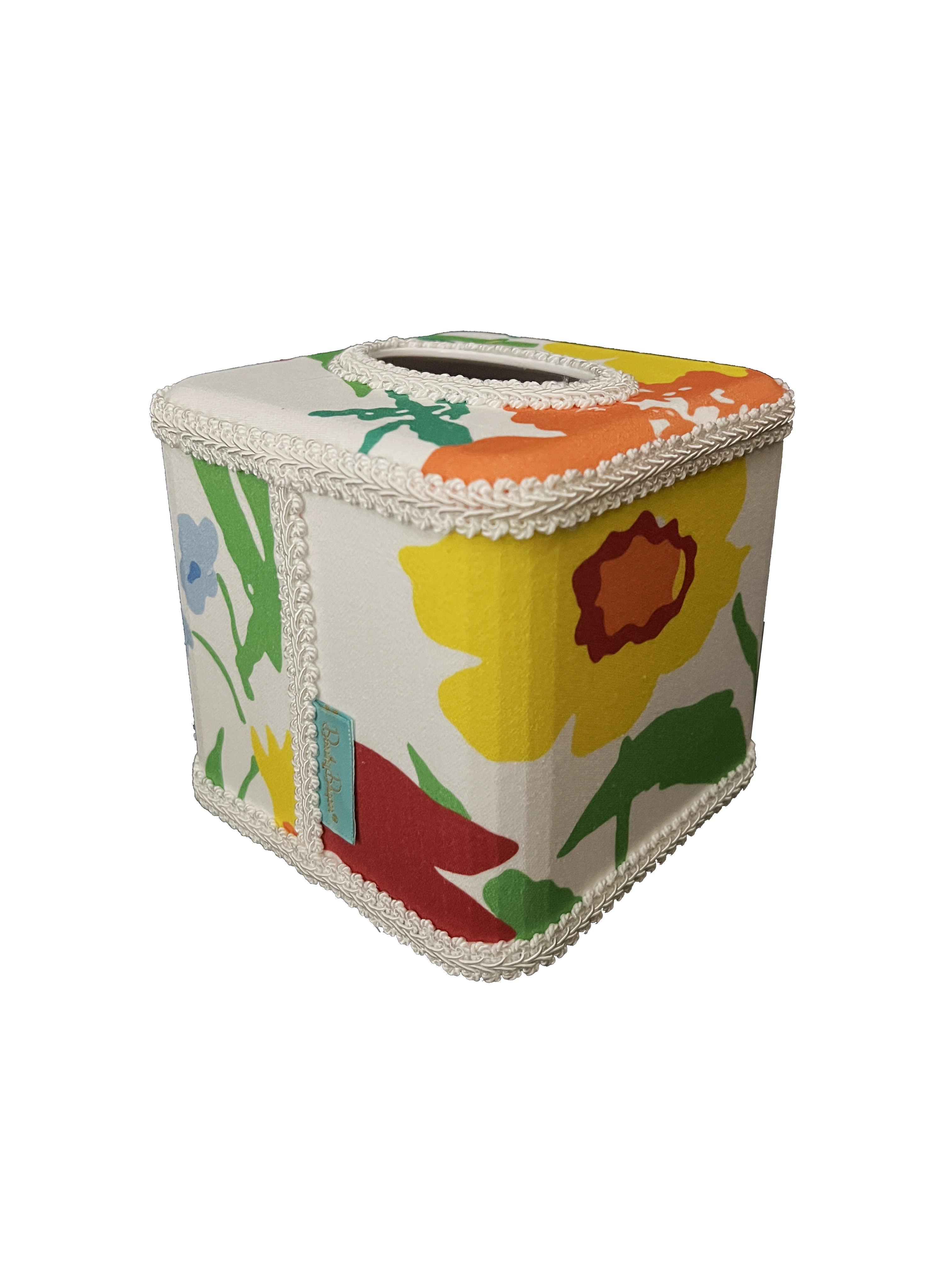Draper Fabric Tissue Holder - Les Fleur de Toulon