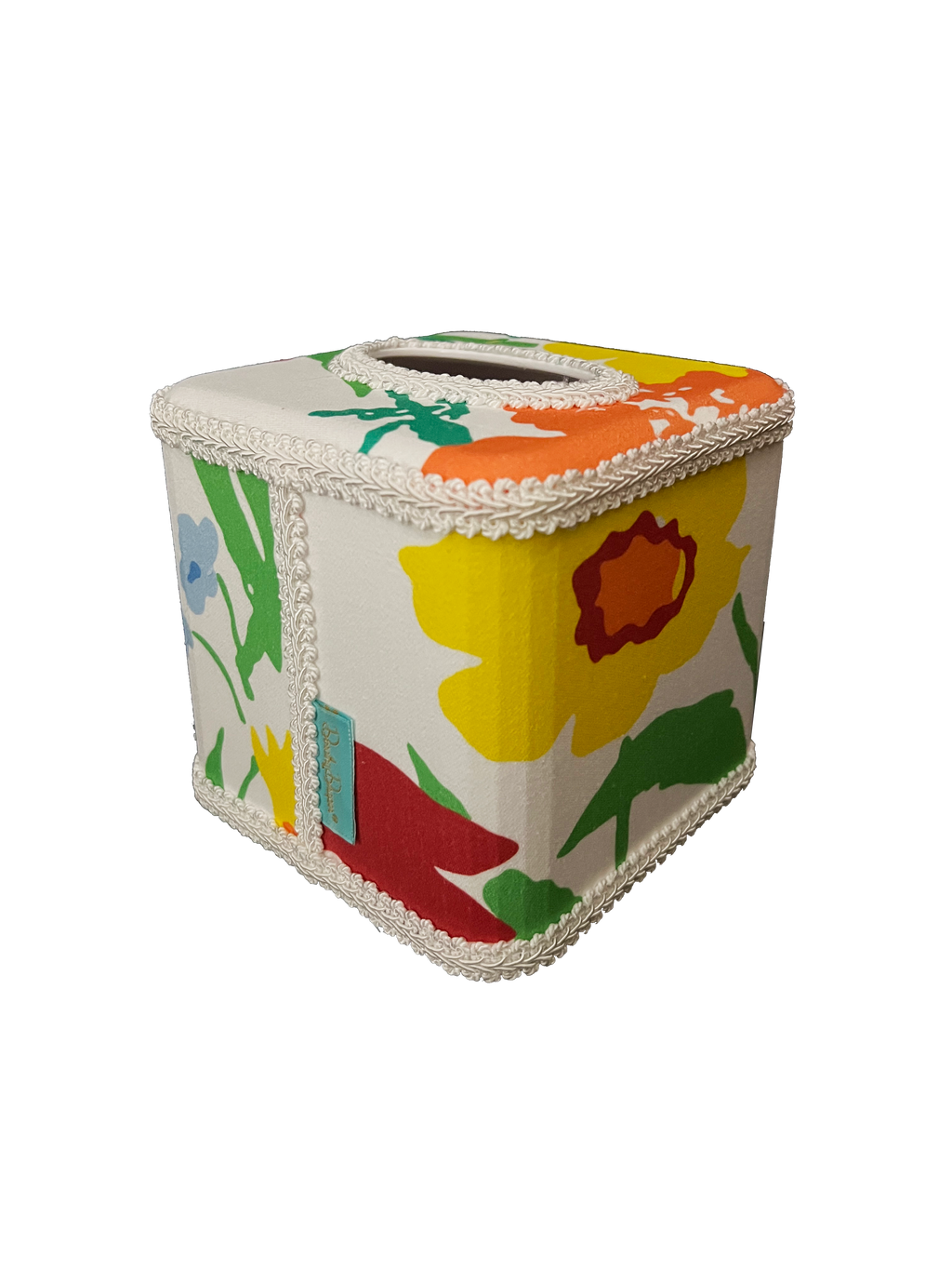 Draper Fabric Tissue Holder - Les Fleures de Toulon