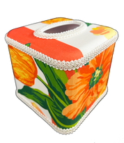 Draper Fabric Tissue Holder - Anniversary Tulip