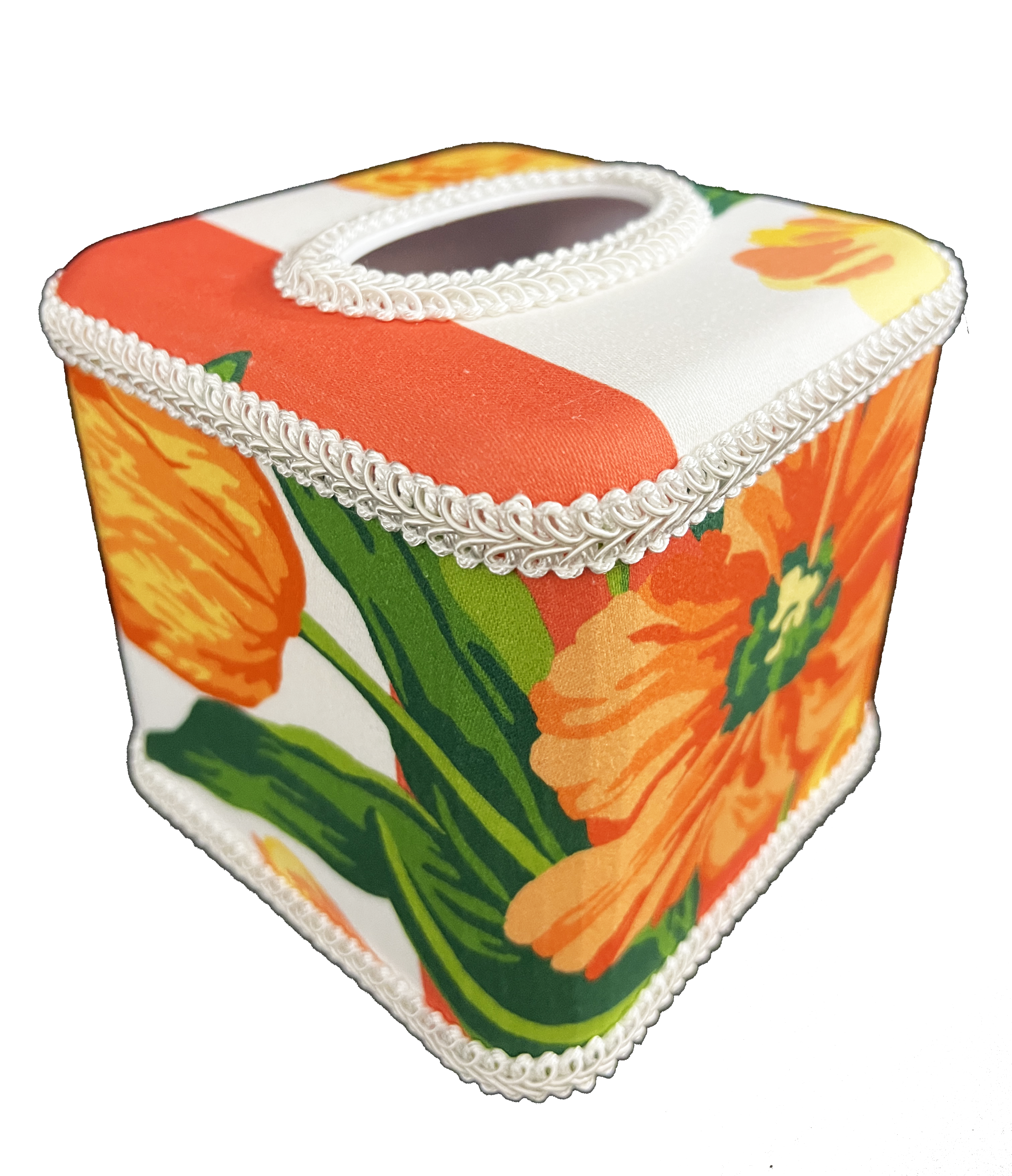 Draper Fabric Tissue Holder - Anniversary Tulip