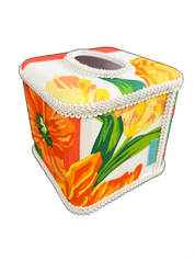 Draper Fabric Tissue Holder - Anniversary Tulip