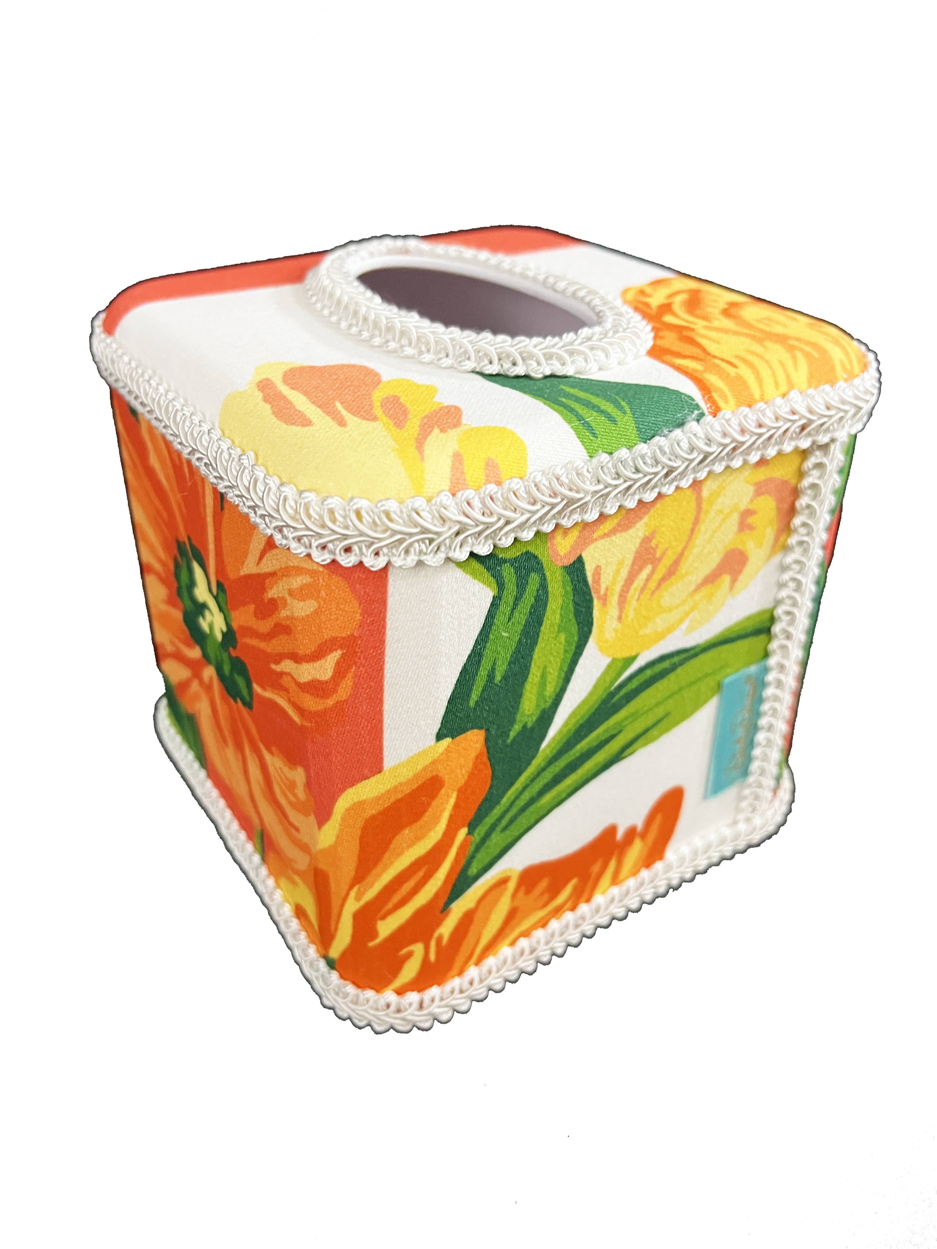 Draper Fabric Tissue Holder - Anniversary Tulip