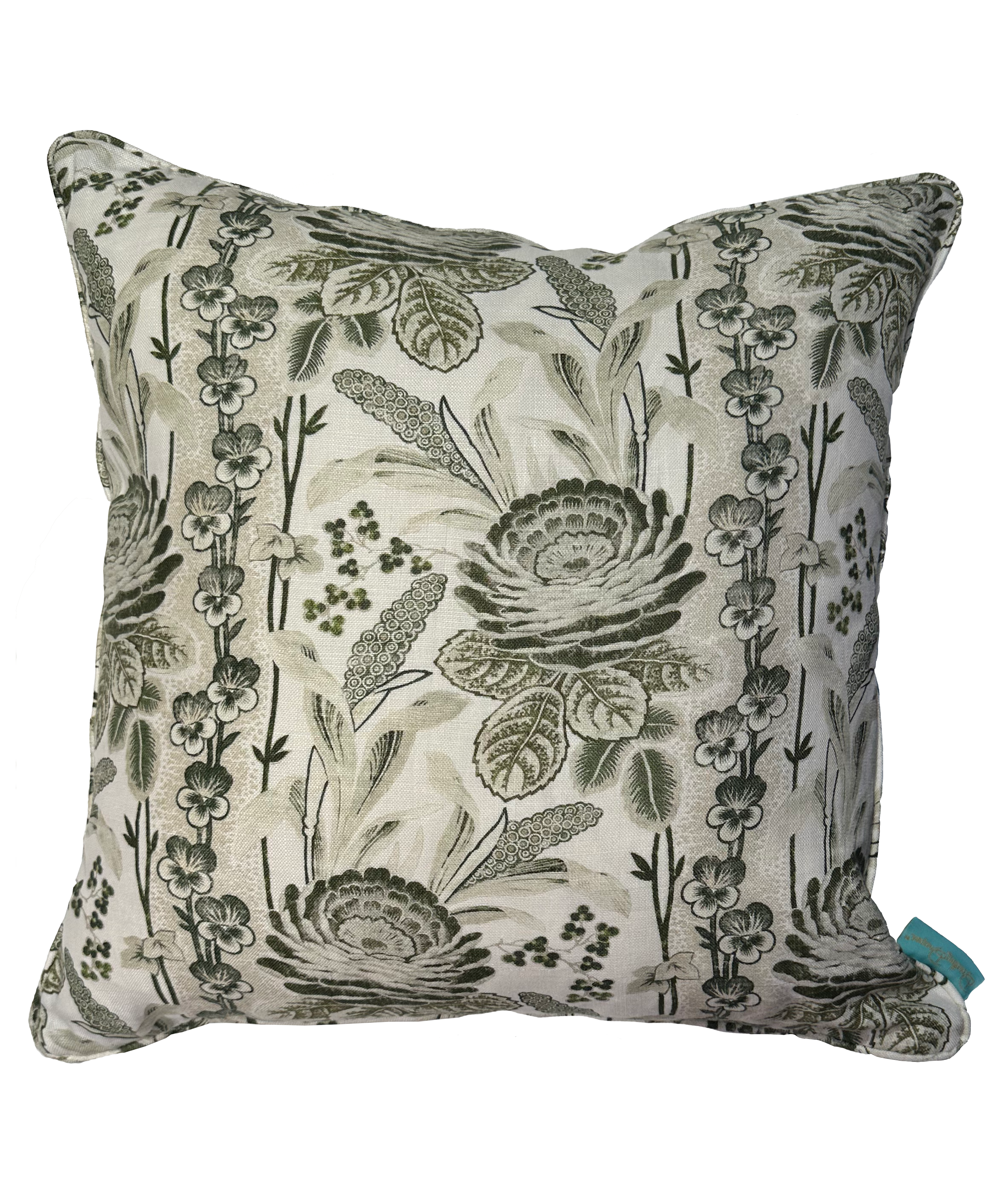 Varennes Leaf Linen Throw Pillow