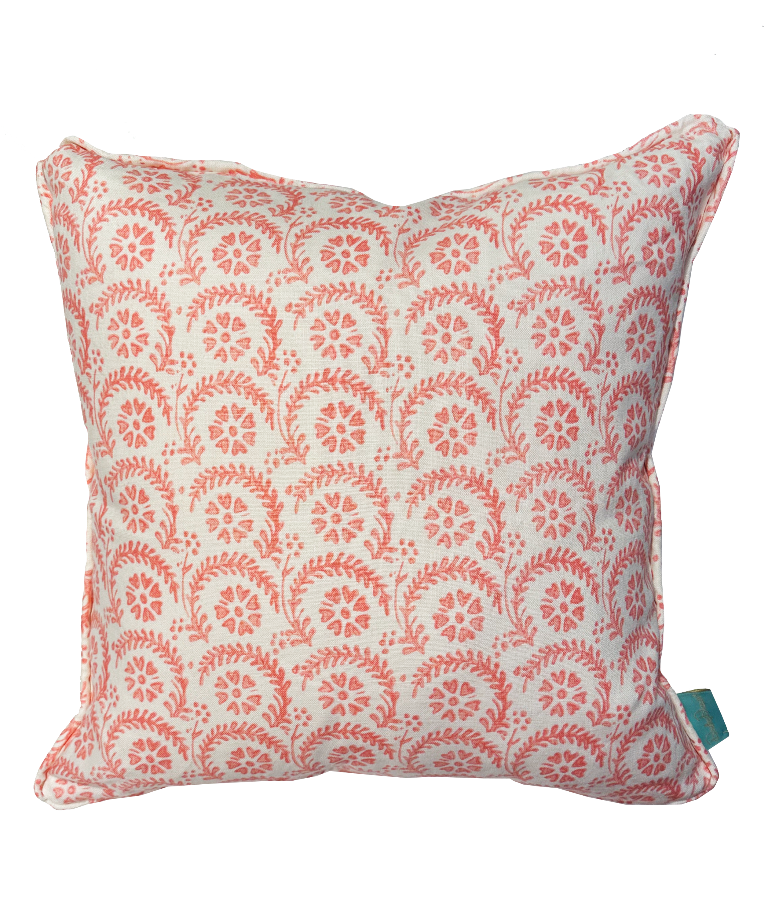 Wormsloe Pink Linen Throw Pillow