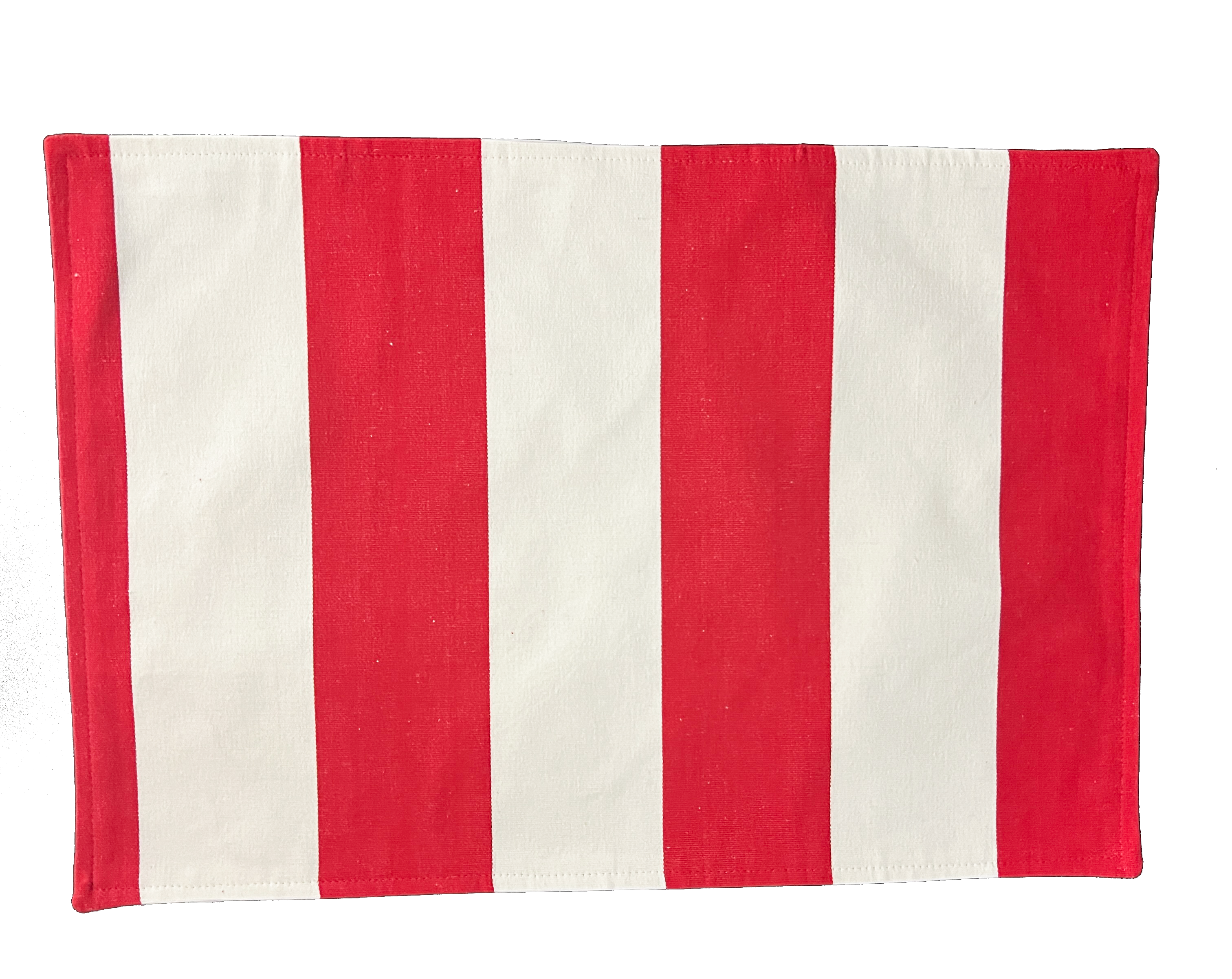 Set of Four Placemats - Draper Stripe Red