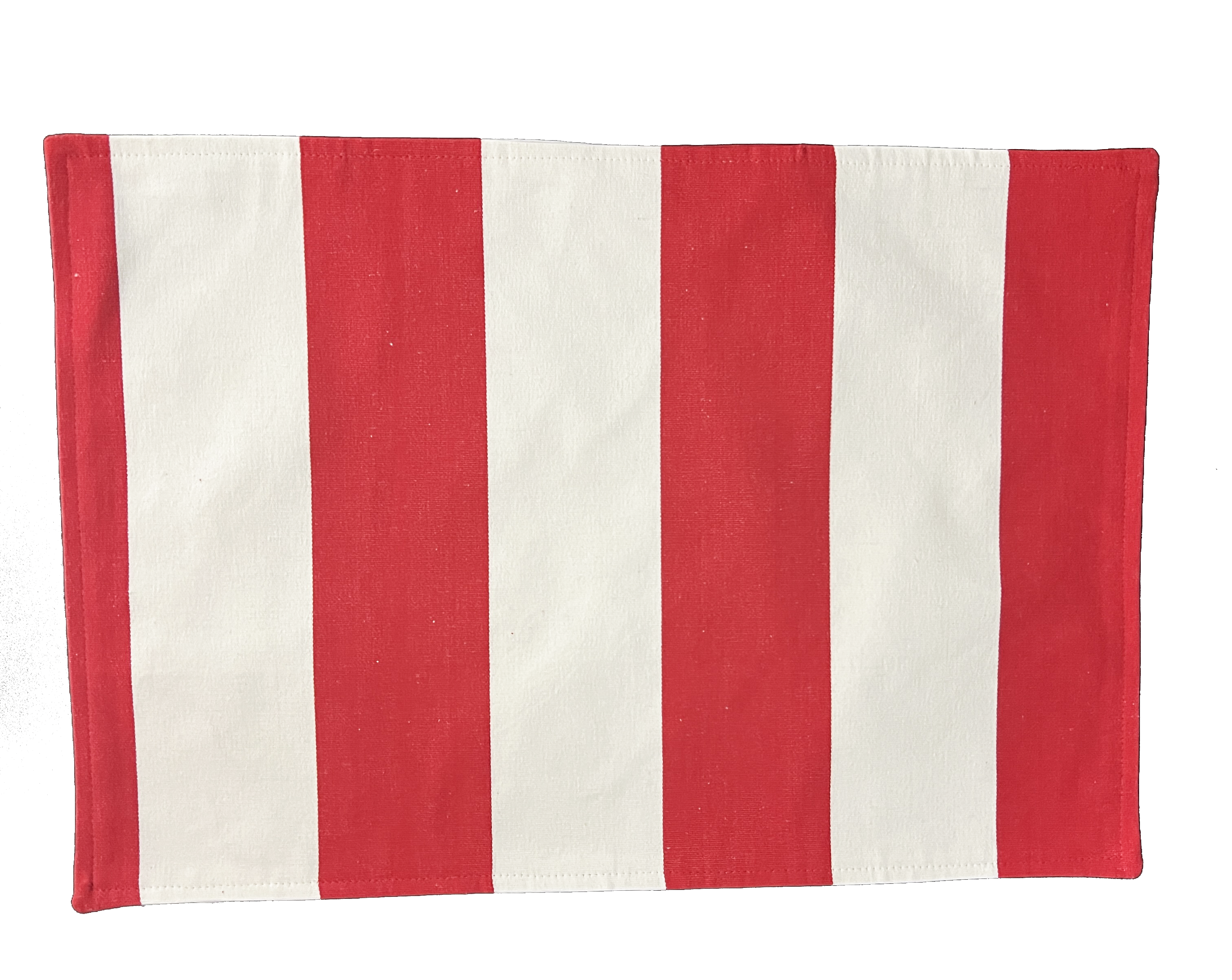 Set of Four Placemats - Draper Stripe Red