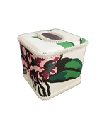Draper Fabric Tissue Holder - Rhododendron White