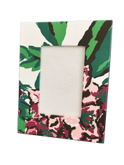 Draper Fabric Picture Frame - Rhododendron White