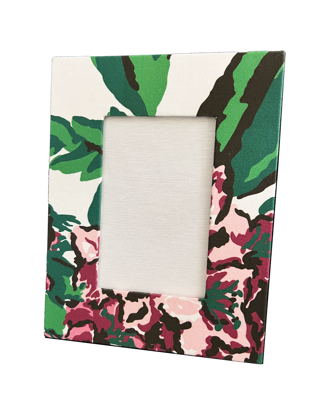 Draper Fabric Picture Frame - Rhododendron White