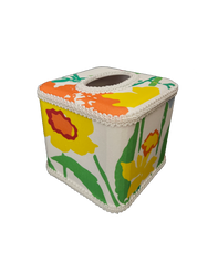 Draper Fabric Tissue Holder - Les Fleur de Toulon