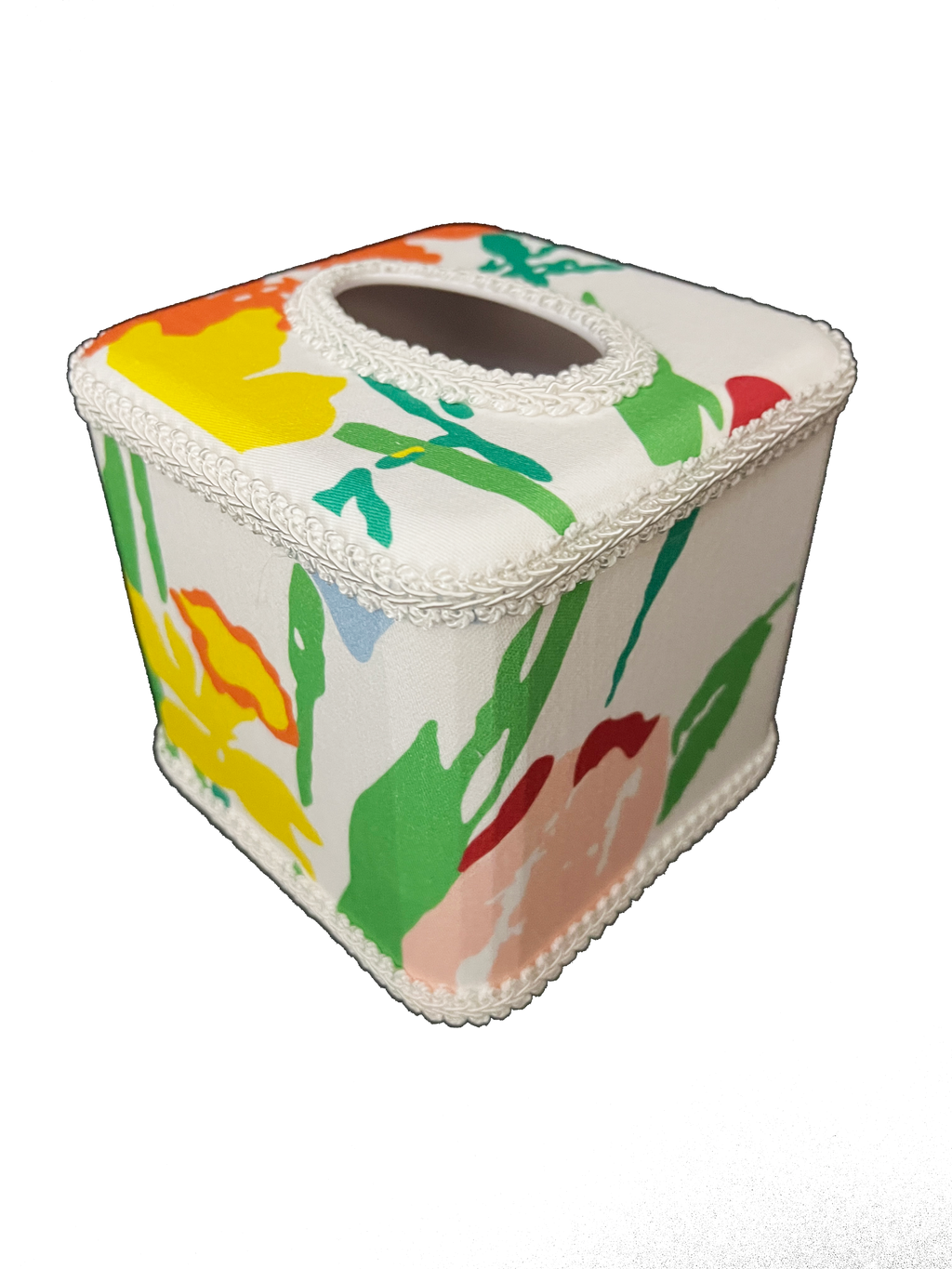 Draper Fabric Tissue Holder - Les Fleures de Toulon