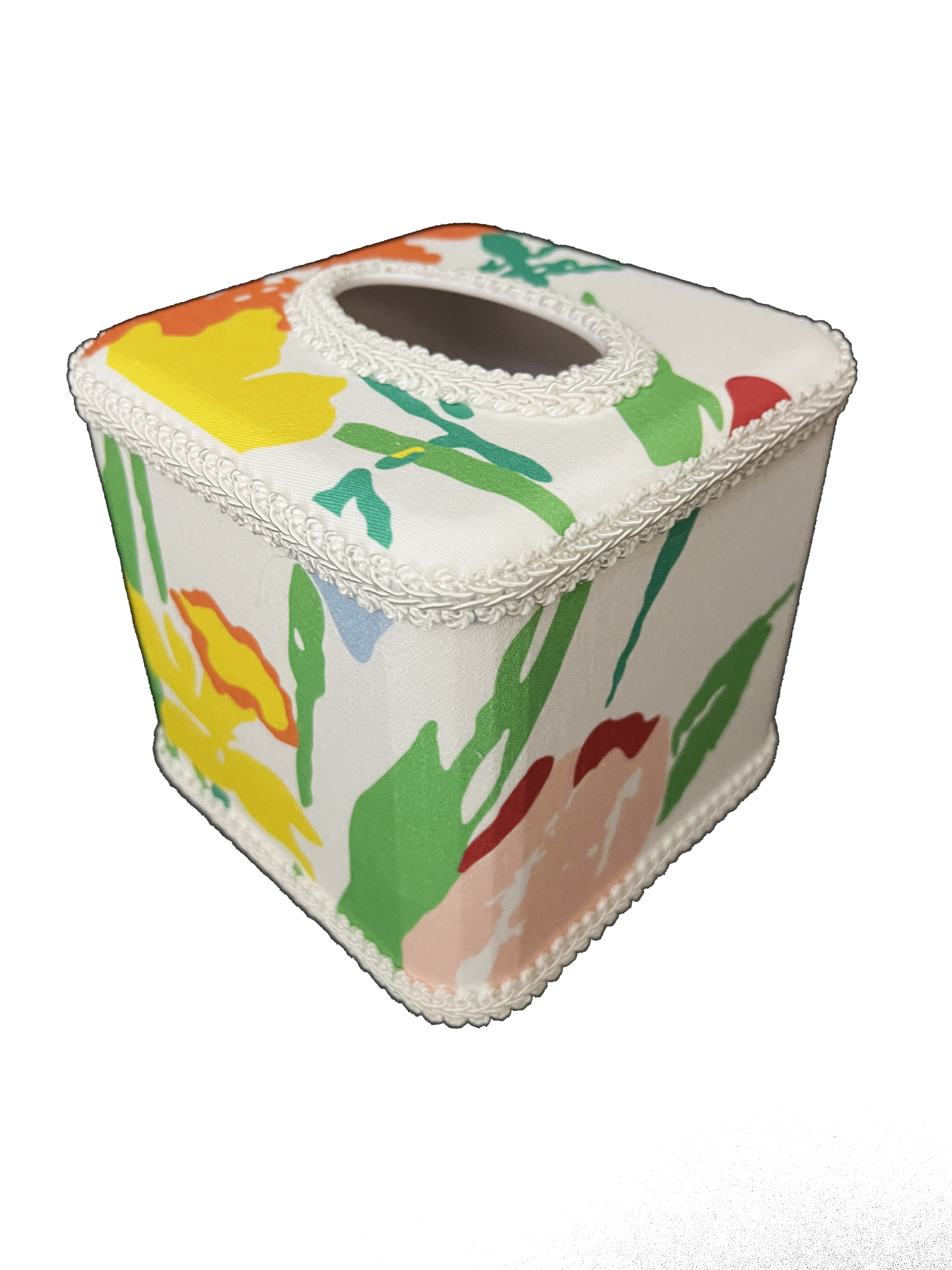 Draper Fabric Tissue Holder - Les Fleures de Toulon