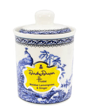 Porcelain Jar With Vegan Wax Candle - Lemongrass