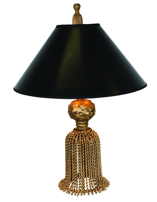 Desk Top Tassel Lamp - Gold Finish - Carleton Varney