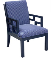 Windsor Stripe Shoys Hanne Blue Fabric