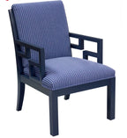 Windsor Stripe Shoys Hanne Blue Fabric