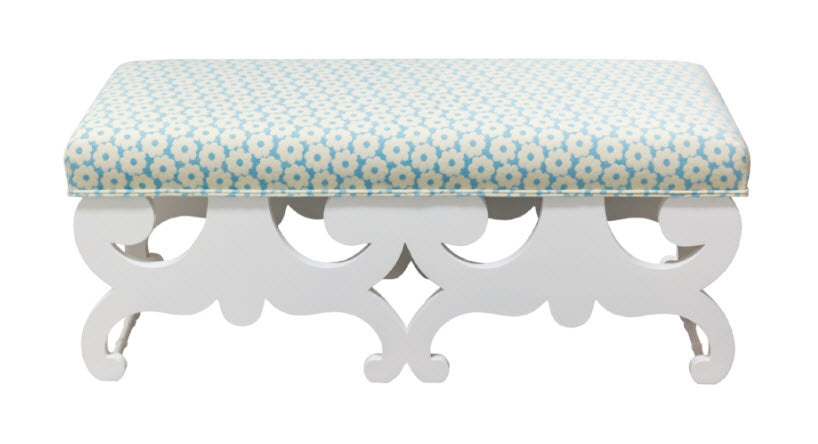 Summer Daisy Aqua Fabric
