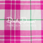 Saunders Plaid Pink Fabric