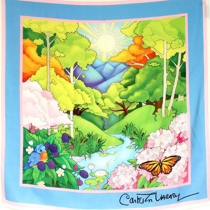 Greenbrier Valley Silk Scarf - Carleton Varney