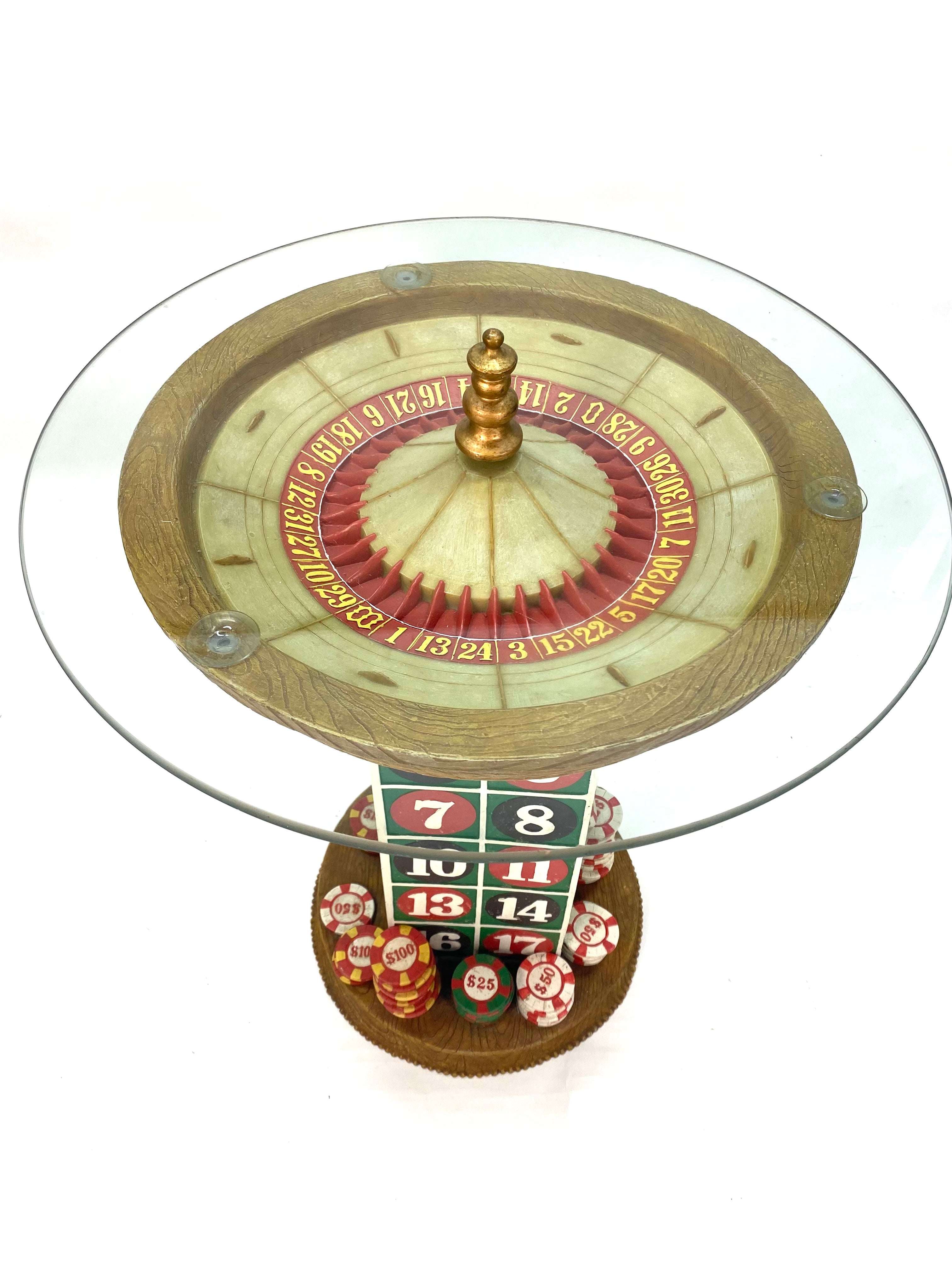 Vintage Roulette Gaming Occasional Table