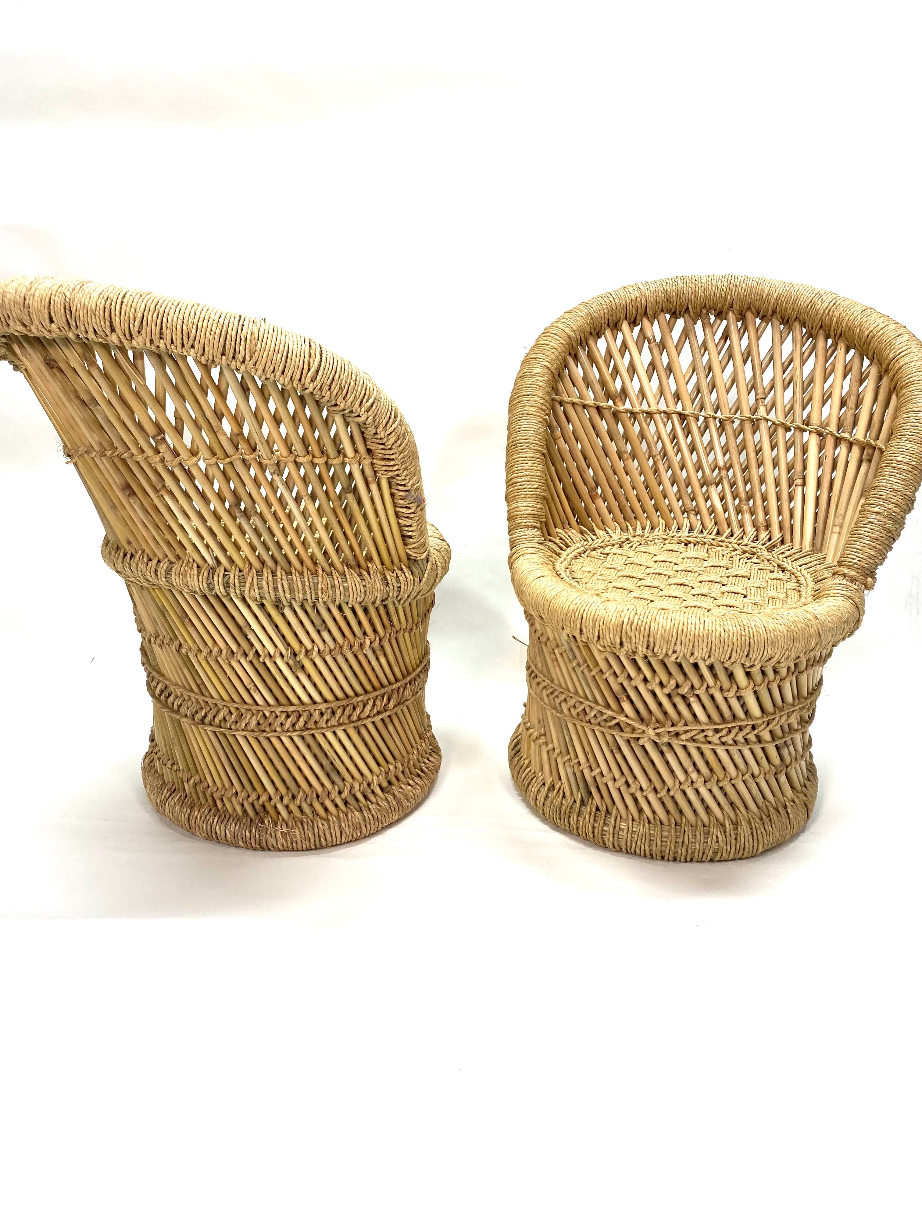 Pair of Children’s Cane Chairs